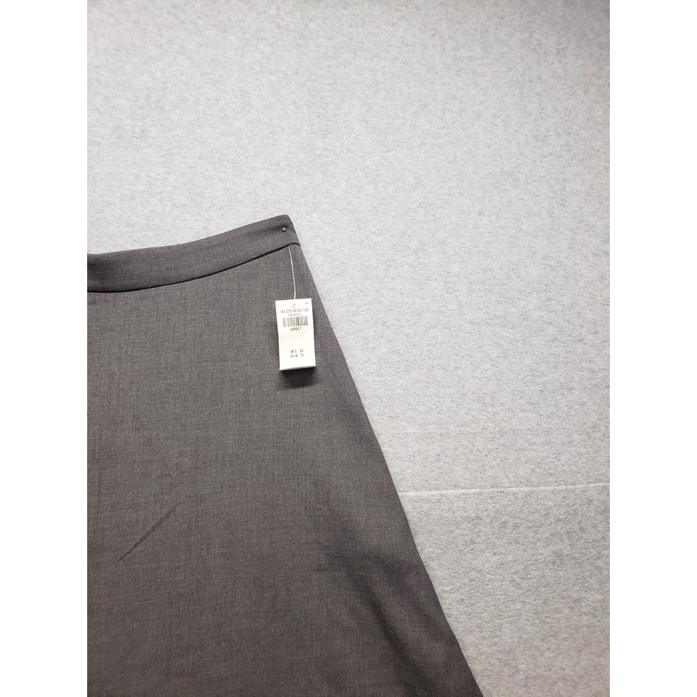 Abercrombie & Fitch Women Flare Skirt LT Gray High Waist Pull On Summer Casual - Picture 3 of 16